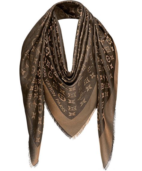 louis vuitton sjaal bruin|louis vuitton shawls.